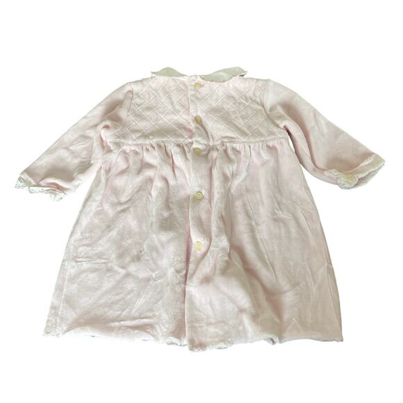 Ralph Lauren 3-6 Girls Baby Dress Pink Heather Laced - Picture 2 of 6